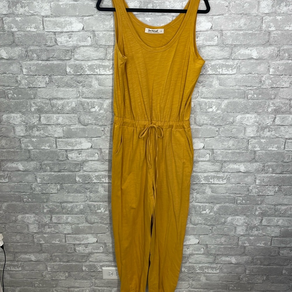 Three Bird Nest Mustard Jumpsuit